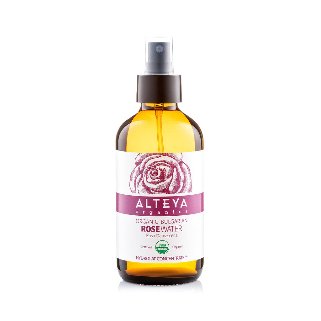 Floral-waters-organic-Bulgarian-Rose Water-240-ml-Amber-Glass-Bottle