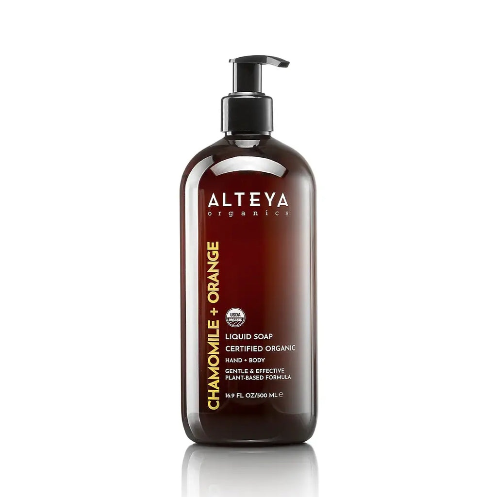 Liquid soap with orange and chamomile oils