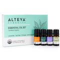 Essential oils, with their beautiful scent and skin-loving properties have a proven positive effect on body and mind. They are the essences of plants – super concentrated liquids, that we have made safe for direct use on skin and hair – in a plant-oil base.  Alteya’s Pure Gratitude Essential Oil Set brings together four organic essential oils which bring feelings of pleasure and comfort. The true wonderful aromas help elevate the spirits and soothe the mind.