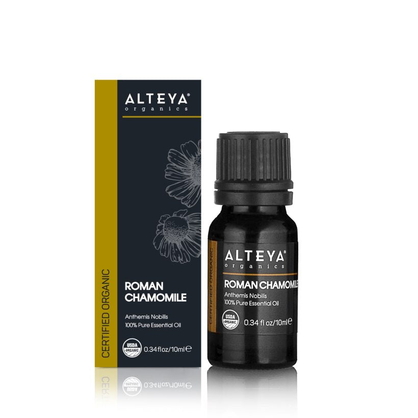 Applied through a massage Roman Chamomile essential oil is also known to help ease muscle aches or discomforts due to arthritis, rheumatism, and neuralgia. It is also reputed to&nbsp; help with colic, nausea, and flatulence.  Used in aromatherapy Roman Chamomile oil, with its mesmerizingly sweet aroma, promotes relaxation, soothes the soul and helps you unwind. It is considered especially beneficial for insomnia.
