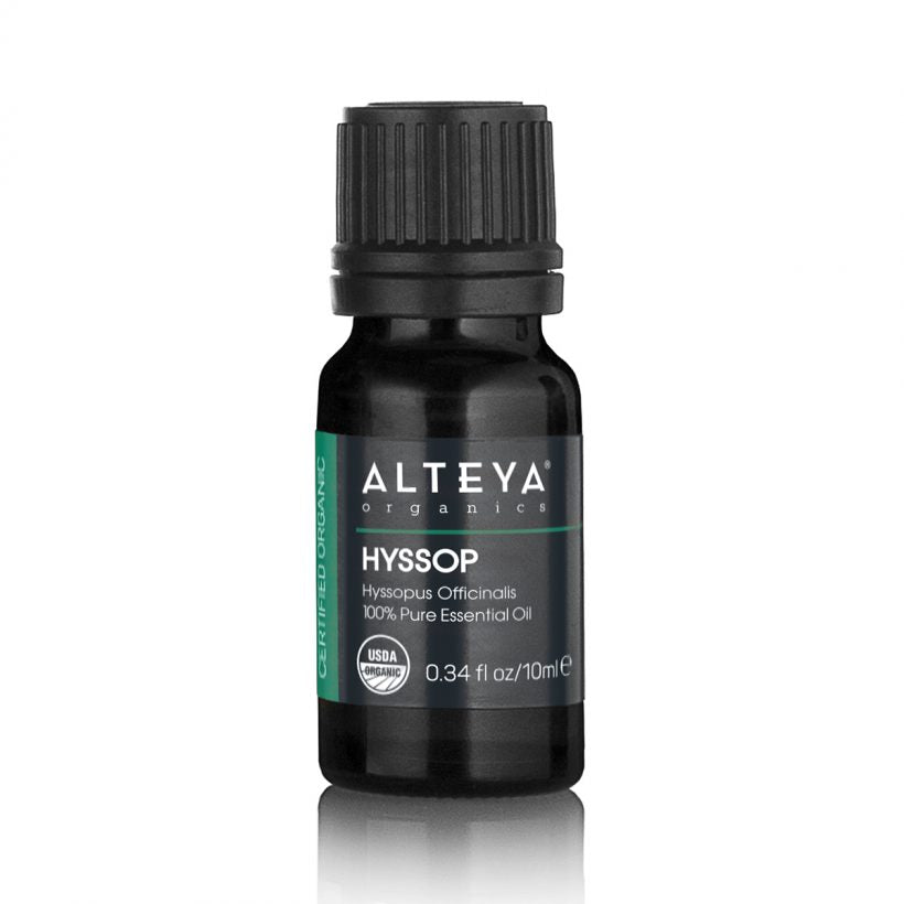 Organic-Essential-Oils-Hyssop-Oil-10ml-alteya-organics - It is believed that hyssop essential oil provides support in cases of respiratory problems or viral infections.&nbsp; It is also reputed to aid the proper function of the digestive system.