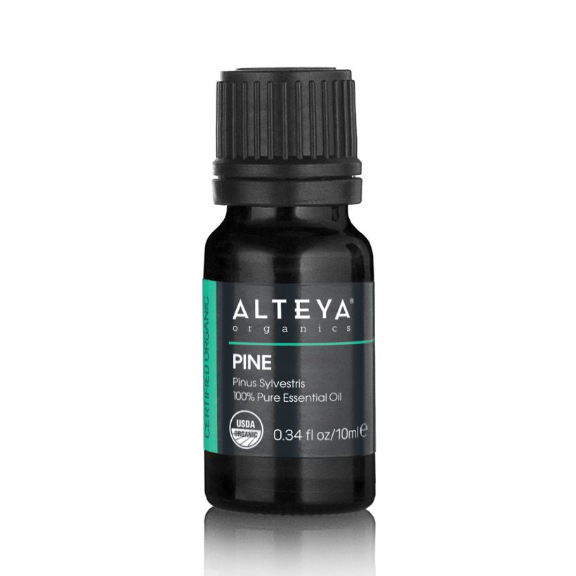 Used in aromatherapy, Pine essential oil has a positive effect on mood, clearing the mind and energizing the body. It is also known to enhance concentration.  Therapeutically, Pine essential oil can be used to support immune function, clear the airways, relieve the unpleasant symptoms of colds, coughs, or sinusitis.