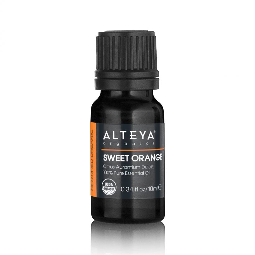 Its fresh sweet aroma and ease of blending make it useful under almost any circumstances and a valuable addition to many homemade formulations. The scent is fresh and cheerful promoting a calm and happy atmosphere. Aromatherapy with sweet orange oil may help invoke relaxation and improve mood. Sweet orange oil is also used in skin and it is used to balance oily skin and to aid in improving skin complexion.