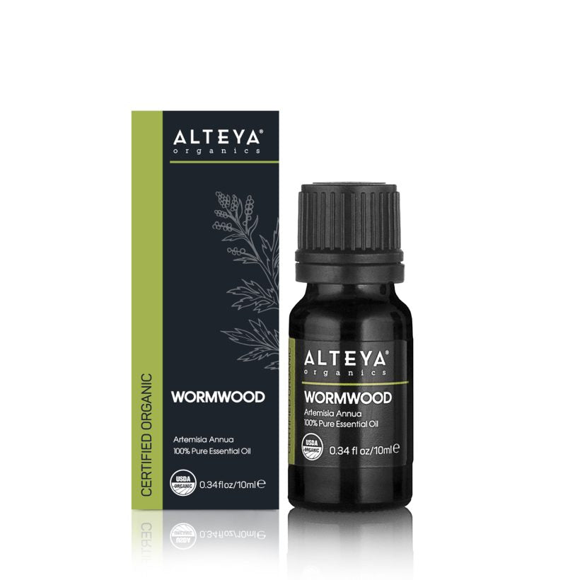 Wormwood essential oil is very strong and concentrated and should be used with caution. Be sure to dilute in base oil at low concentration before use on the skin. Its internal use is not recommended.  Wormwood is successfully combined with other essential oils – lavender, jasmine, cedar, rosemary, sage.