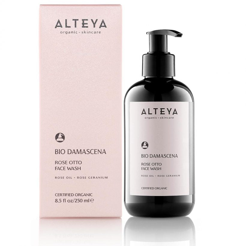 Organic-Skin-Care-Certified-Organic-Face-Wash-Bio-Damascenaalteya-organics - Wet skin and massage gently over face. Rinse well. Use twice daily. Avoid contact with eyes.