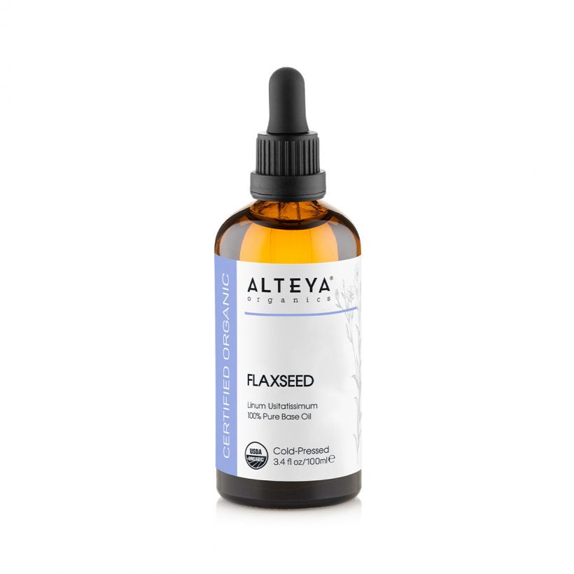 Organic-carrier-oils-organic-Flax-seed-oil-100ml-alteya-organics - It may be used in skincare formulations or on its own. Can be used within most skincare formulas, including facial care preparations, soapmaking, massage oils and other body care and cosmetic products.