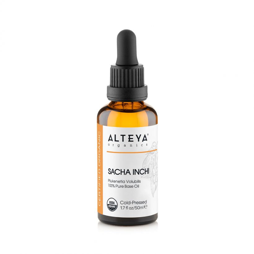 Sancha Inchi oil is a cold-pressed, lightweight oil with fantastic moisturizing properties. Due to its unique profile, of naturally occurring components (such as omega-3 and omega-6 fatty acids and vitamin E), it is widely used to help balance oil production and nourish skin and hair.