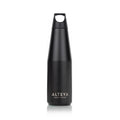 black Alteya stainless steel thermal water bottle 1080 ml