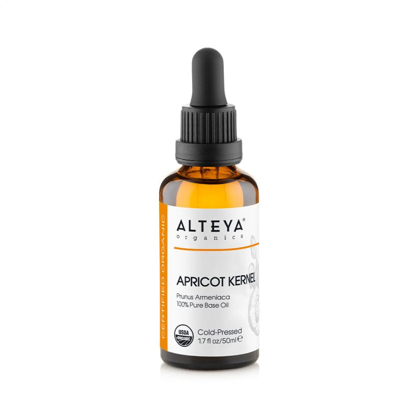 organic-carrier-oils-apricot-kernel-oil-50ml-alteya-organics- It may be used in skincare formulations or on its own. Can be used within most skincare formulas, including facial care preparations, soapmaking, massage oils and other body care and cosmetic products.  Skin Application—apply a few drops daily or as needed to entire face – on its own or after water-based treatments. Use only as directed on unbroken skin.