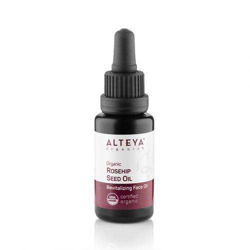 organic, unrefined Rosehip Seed oil contains nourishing linolenic and linoleic acids, and complexion-enhancing antioxidants, to replenish, protect and beautify skin.