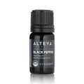 Black pepper essential oil is obtained by steam distillation of the fruit of the plant Piper Nigrum. The oil has a dry, woody, sharp, spicy aroma. The color is clear to pale yellow.  Black pepper oil is known as a powerful stimulant in the absence of appetite. It helps the proper functioning of the digestive tract, and is often used to alleviate the symptoms of flatulence and nausea.