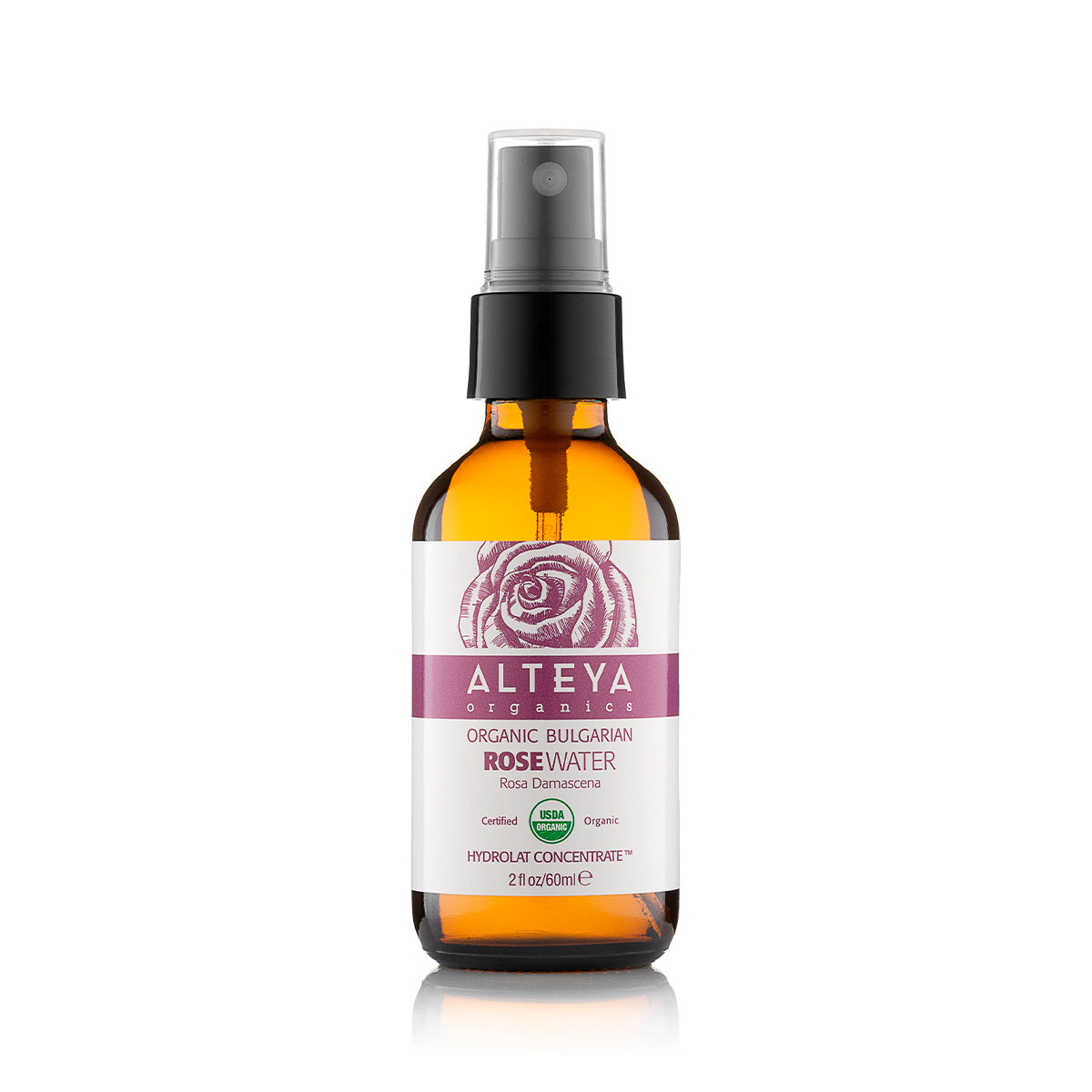 Our pure and Organic Rose Water helps tone, soften, and soothe skin, restoring its beauty and naturally fresh, youthful appearance. By delivering a healthy boost of hydration and essential micro-nutrients, it promotes dewy and more luminous complexion. Our Rose Water is known to refresh skin and support its moisture balance, smoothing out the appearance of fine lines and wrinkles for a more defined look. It can also be used to nourish and moisturize hair and prevent frizz.